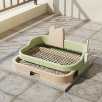 High Wall Dog Toilet Tray Easy Clean Pee Pad Holder Keep Paws Dry