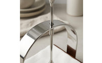 Stainless Steel Napkin Holder Rounded Corners Walnut Wood Napkin Holder