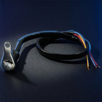 Metal Motorcycle Handlebar Switch with Bracket Compact Self-Locking Double-Flash Switch Practical Waterproof for Bikers