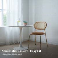 Armless Molded Shell Chair Modern Design Indoor Seating Multi-Purpose Sturdy Construction for Office Workers, Homeowners, Adults, Conference Room, Study, Cafe, Bedroom