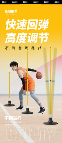 盖亚体育不倒翁中考篮球训练杆儿童篮球训练辅助器材道具标志杆