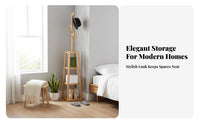 Freestanding Coat Tree Space-Saving Treedesign Coat Rack Stable Base for Bedroom