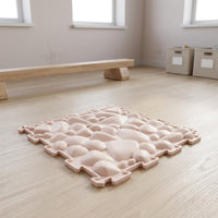 11 Pieces Interlocking Silicone Mat Raised Texture Jigsaw Sensory Tiles