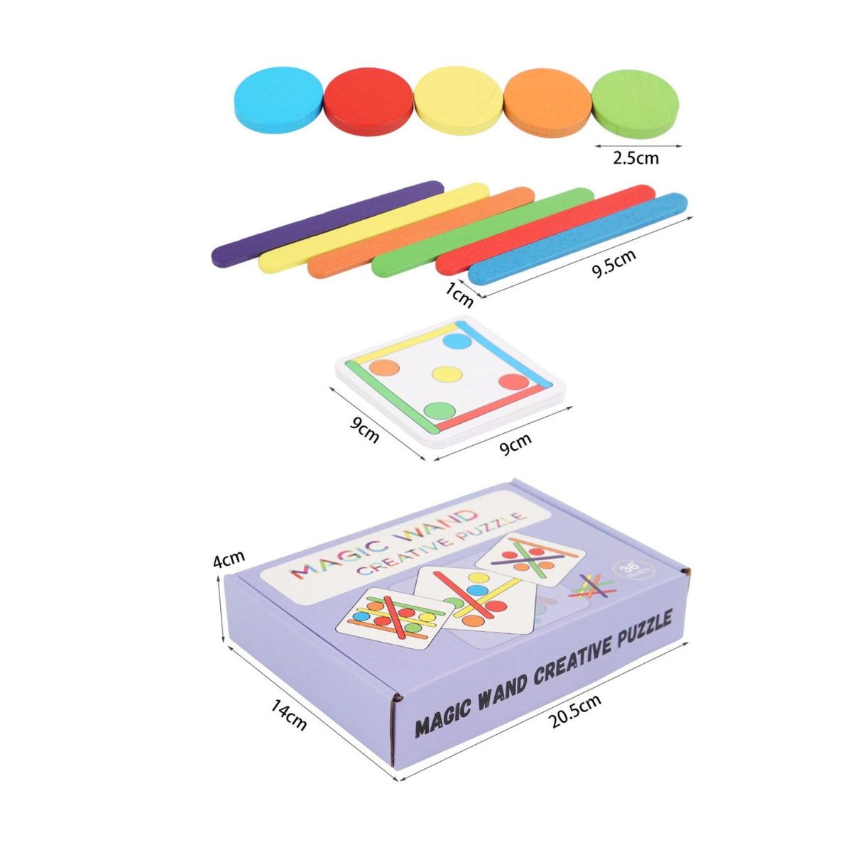 Natural Wood Construction Creative Thinking Brain Teaser Hand-Eye Coordination Wooden Color Matching Brain Teaser Fine Movement Skills Color Shape Matching Toy & Child-Safe for Children, Preschoolers, Toddlers, Kindergarten, Classroom