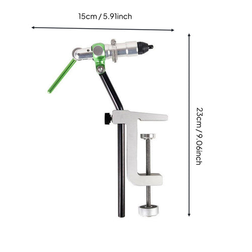 Rotary Fly Tying Vise 360° Rotation Fly Tying Vise Firm Hold Grips with Table Clamp for Hobbyists