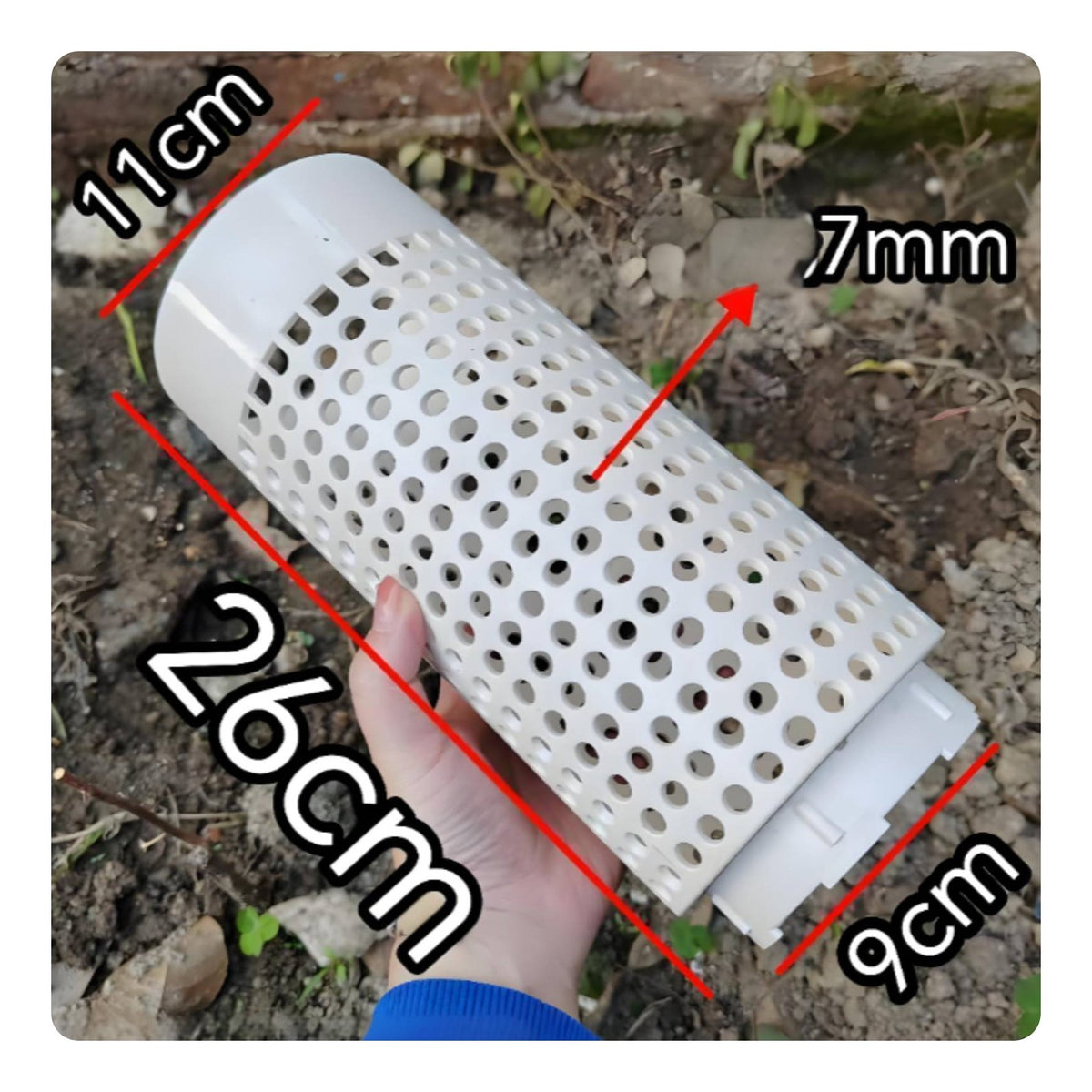 Earthworm Compost Column Sturdy Thickened Material Soil-Dweller Composting Tube