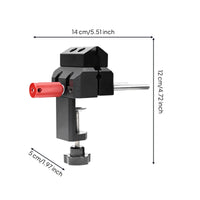 Precision Vise with Jaw Pads Versatile Tabletop Vise Clamp for Hobbyists, Jewelers, Home Studio