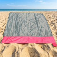 Picnic Blanket and Garden Rug for Outdoor Use, Lightweight Nylon Camping Mat and Beach Blanket, Foldable Camping Gear with Pouch, Rain Cover
