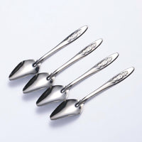 Ergonomic Grip Spoon and Stainless Steel Parrot Feeding Spoon, Food-Grade Silver Feeder for Parakeet Chick, Smooth Rim Hand-Feeding Tool, 11.5cm