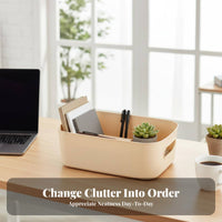 Rectangular Utility Basket Easy to Clean Organizer container Set Multiple Sizes