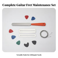 Fretboard Protection Guitar Fret File Set Stainless Steel Guitar Fret Dressing Kit Long-Lasting for DIY Enthusiasts, Music Studio, Workshop