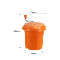 Hand Crank Salad with Lid Crank Handle Salad Non-Slip Base
