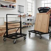 Foldable Panel Trolley Swivel Casters Glass Trolley Brake Wheels Door Vehicle Heavy Duty