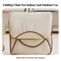 Foldable Handbag Chair Lightweight Collapsible Armchair Heavy-Duty Frame