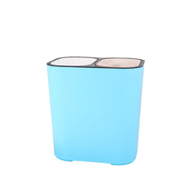 Two-Section-Compartment Trash Can Inner Liner Two-Section Compartment Trash Can Rounded Corners