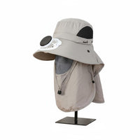 Lightweight Wide Brim Fan Hat Breathable Mesh Outdoor Gear
