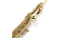 Straight Saxophone with Carrying Bag B♭ Soprano Saxophone Antique Woodwind for Rehearsal