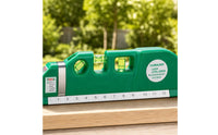 Multi-Function Laser Level with Tape Measure Handheld Laser Level Ruler Imperial Metric for Picture Hanging, Shelf Installation