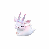 Compact Size Mini Deer Figurine Dreamy Aesthetic Mini Deer Statue Stable Base for Girls, Women, Center Console, Bedroom