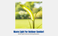 Solar LED Lawn Light, Faux Foxtail Grass Stake, Garden Yard Ambience, IP65 Waterproof, PE Material