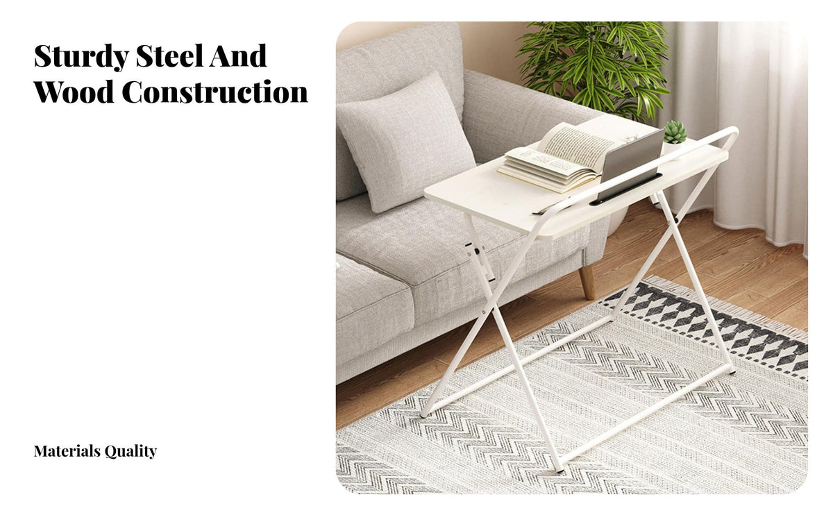 Installationassembly-effortless Foldable Laptop Table Multi-Functional Foldable Bed Tray Sturdy Lap Desk Non-Slip Legs for Children, Students, Adults, Home, Dormitory, Dorm Room, Floor