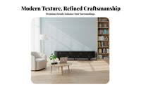 Sturdy Construction TV Stand and Coffee Table Set Easy to Clean Entertainment Center and Coffee Table Combo Cable Management Central-Century Modern Living Room Set Rounded Corner Design for Small Apartment Dwellers, Homeowners, Renters, Home, Lounge