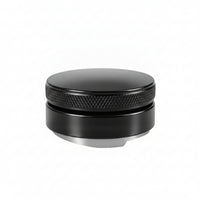 Coffee Puck Leveler Three-Lobed Base Coffee Distributor Knurled Grip
