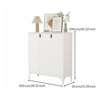 Entryway Shoe Storage Cabinet with 5-tier Adjustable Shelves Metal Shoe Organizer Large Capacity Slim Shoe Cabinet Ventilated Lockable Design Suitable for Home Hallway Mudroom