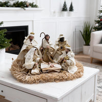 Resin Nativity Scene Christmas Ornament for Holiday Decor