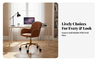 Upholstered revolving Chair Comfortable for Long Sitting Upholstered Rolling Chair