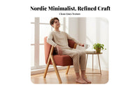 Upholstered Single Sofa Nordic Aesthetic Lounge Chair Minimalist Design Comfortable for Homeowners, Hotel, Living Room