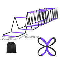 Multi-Shape Agility Training Ladder with Storage Bag Thickened Foldable Agility Ladder Space-Saving Portable for Athletes