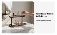 Tiered Vanity Display Rack Elegant Appearance Makeup Holder Multi-Functional