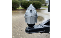 Headgear Hitch Cover Weather-Resistant Medieval Helmet Trailer Cap Quick Release Pin Tow Hitch Cover
