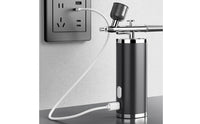 Precision Control Electric Airbrush Spray Compact twoNozzle Airbrush for Painting, Model Coloring