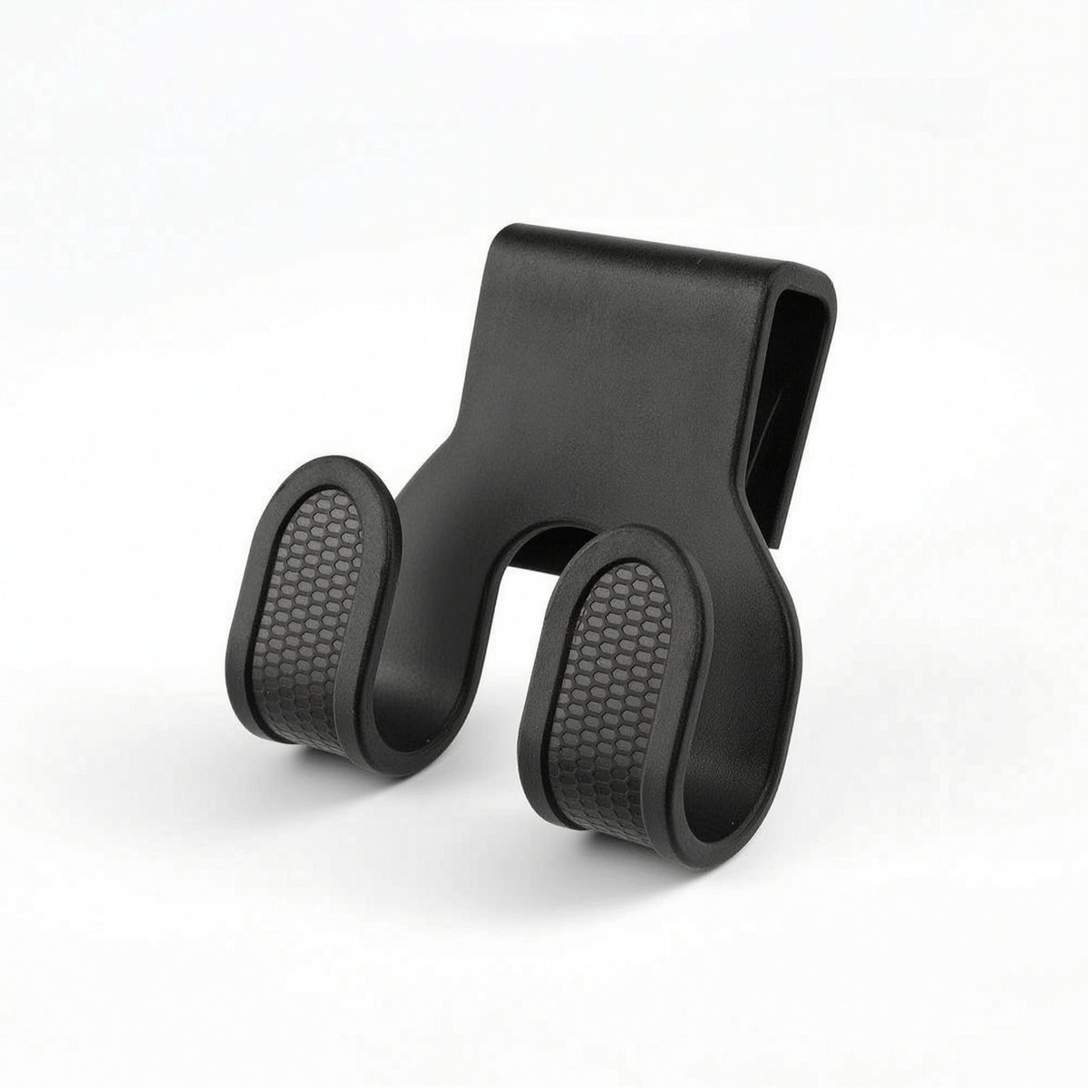 Double Hook with Clamp No-Drill Motorcycle Hook Hardware Compact Textured for Commuters, Motorcycles