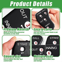 Baseball Umpire Clicker Portable Softball Game Innings Counter
