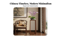 Tall Square Flower Table Sturdy Construction Plant Stand Stable Frame Elegant Design for Homeowners, Hosts, Balcony, Entryway
