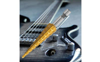 Self-Centering Acoustic Guitar Pickup Installation Tool High Speed Steel Guitar End Pin Hole Drill Precise Positioning 3-12mm Tapered Drill Bit Even Drilling for Luthiers, Guitarists, Instrument Maintenance