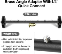 High Pressure Washer 7-Hole Nozzle Ground Cleaning Attachment 4000psi