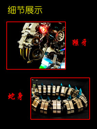 机械眼镜王响尾蛇高难度金属拼装模型摆件立体手工组装3D玩具跨境