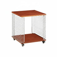 Rolling Cube Shelf sectional Design Side Table Sturdy Frame for Living Room, Study