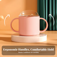 Safe Baby Drinking Cup Easy to Clean Toddler Training Cup with Handles Food Grade Silic Single for Babies, Parents, Travel, Daycare, Outdoor