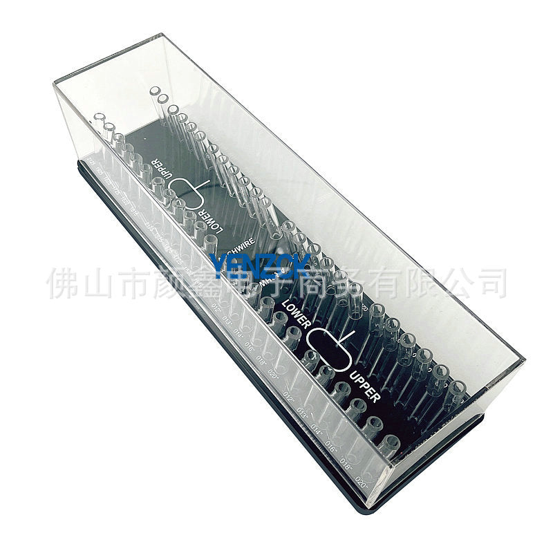 Dental Acrylic Orthodontic Wire Storage Box for Round and Square Wires