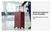 Aluminum Frame Trolley TSA Approved Lock Hardside hand luggage for voyagers