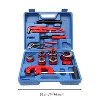 Carry Handle Pipe Threader Kit Hard Carrying Case Pipe Threading Die Set