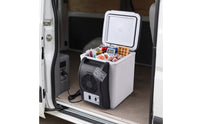 12V Car Cooler-Warmer Compact Cooler and Warmer Two-Modefunction Portable Refrigerator with Strap Small for Travelers, Commuters, Road Trips, Picnics