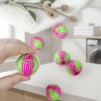Washing Machine Pet Hair Remover and Laundry Balls, Round Hair Catcher for Cat Hair, 2-Pack 5cm Diameter for Home Use, Plastic Clothing Care Set