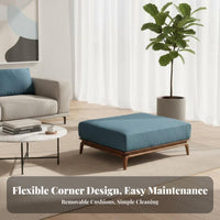 Corner Chaise Lounged Chaise Lounge Nordic design Sectional Sofa Modern Design Comfortable Seating for Families, partners, Den