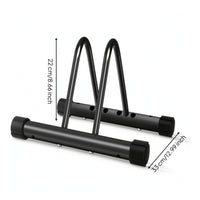 Cylindrical Bike Stand with Adjustable Slider Indoor Bike Stand with Rubber Feet Freestanding Stable for Cyclists, Riders, Garage, Apartment